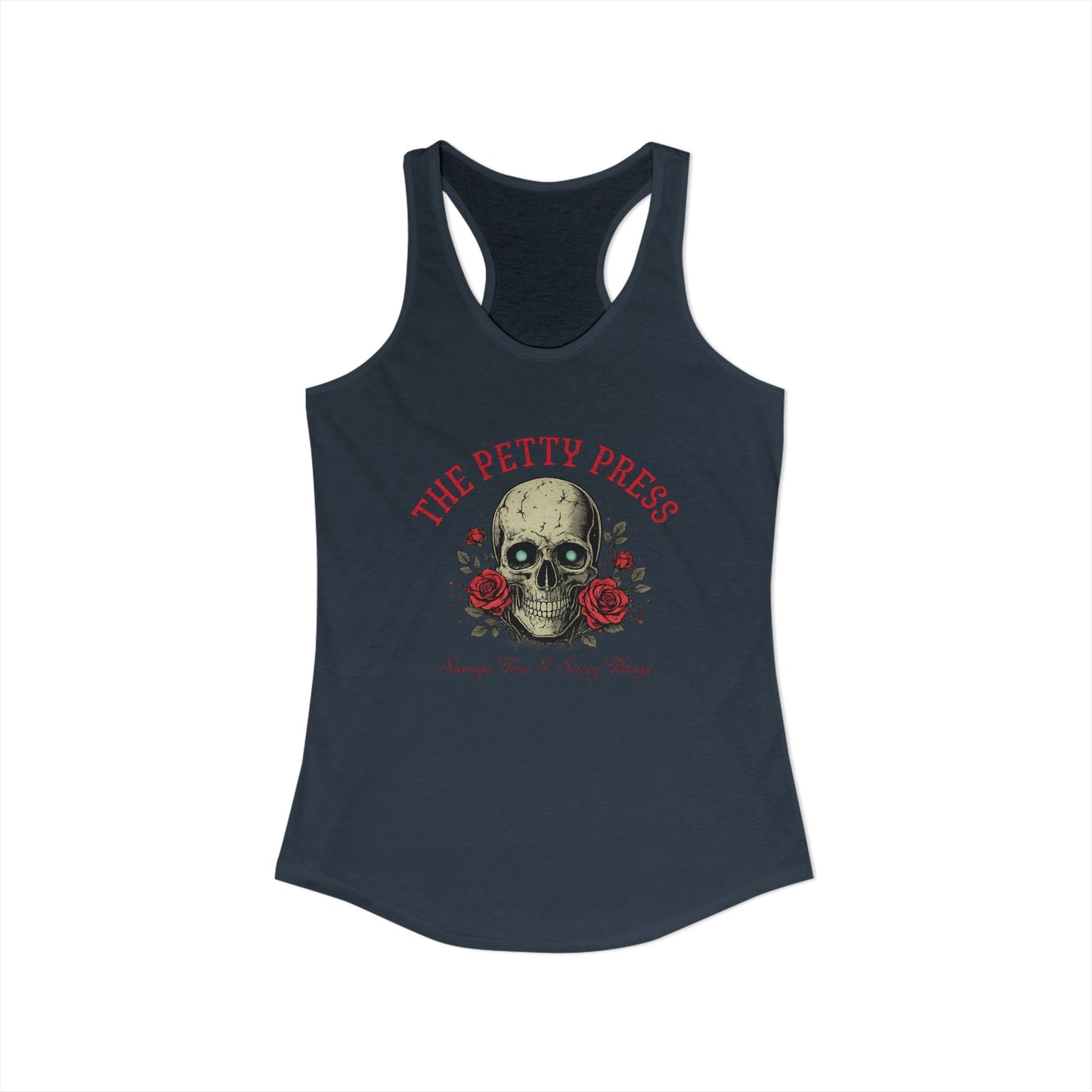 Skull & Roses Racerback Tank — Petty Press Merch