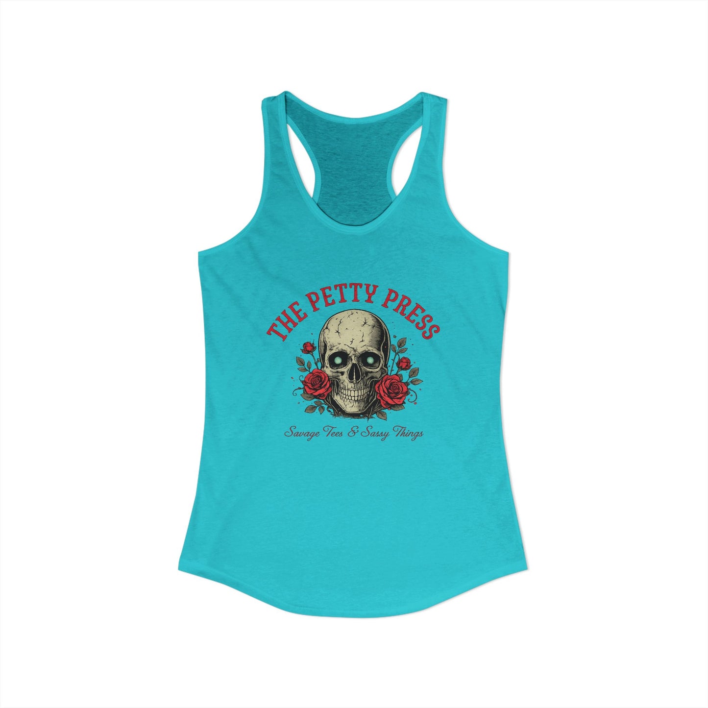 Skull & Roses Racerback Tank — Petty Press Merch