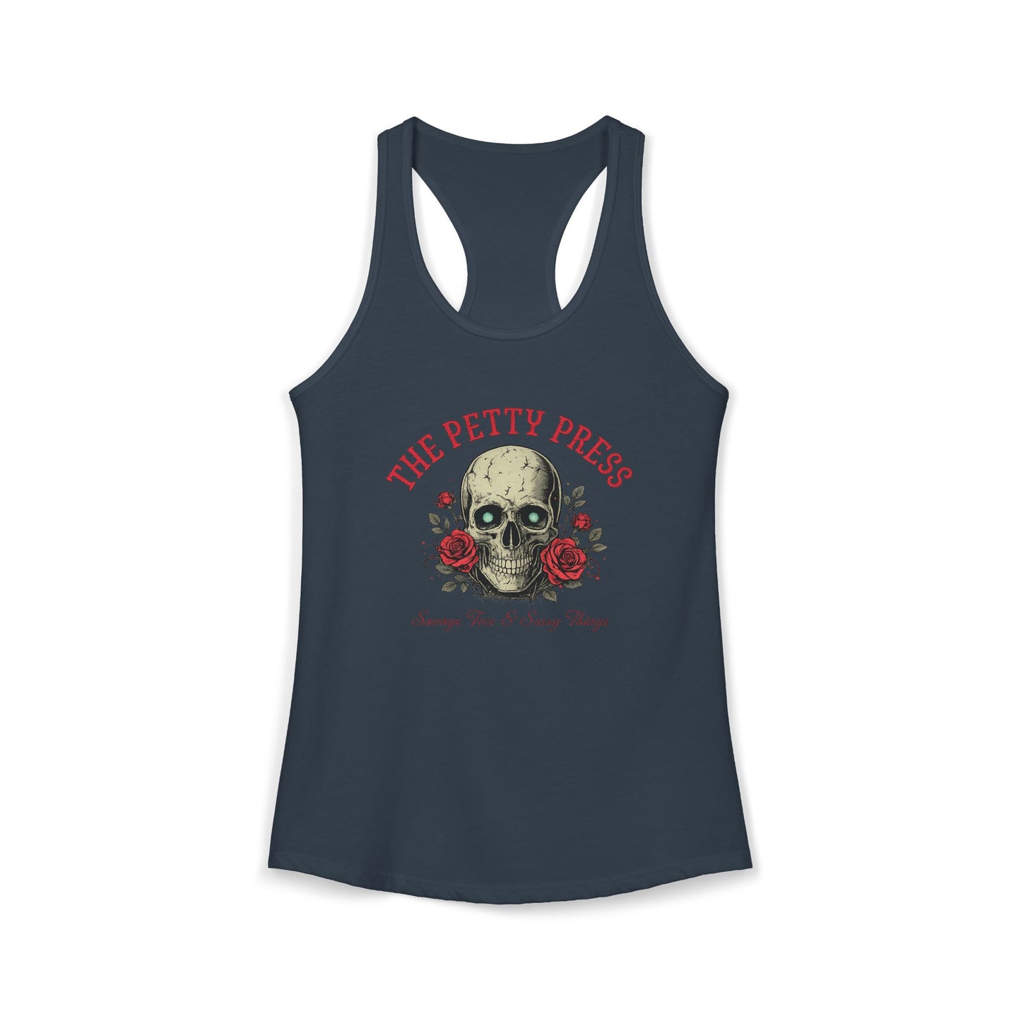 Skull & Roses Racerback Tank — Petty Press Merch