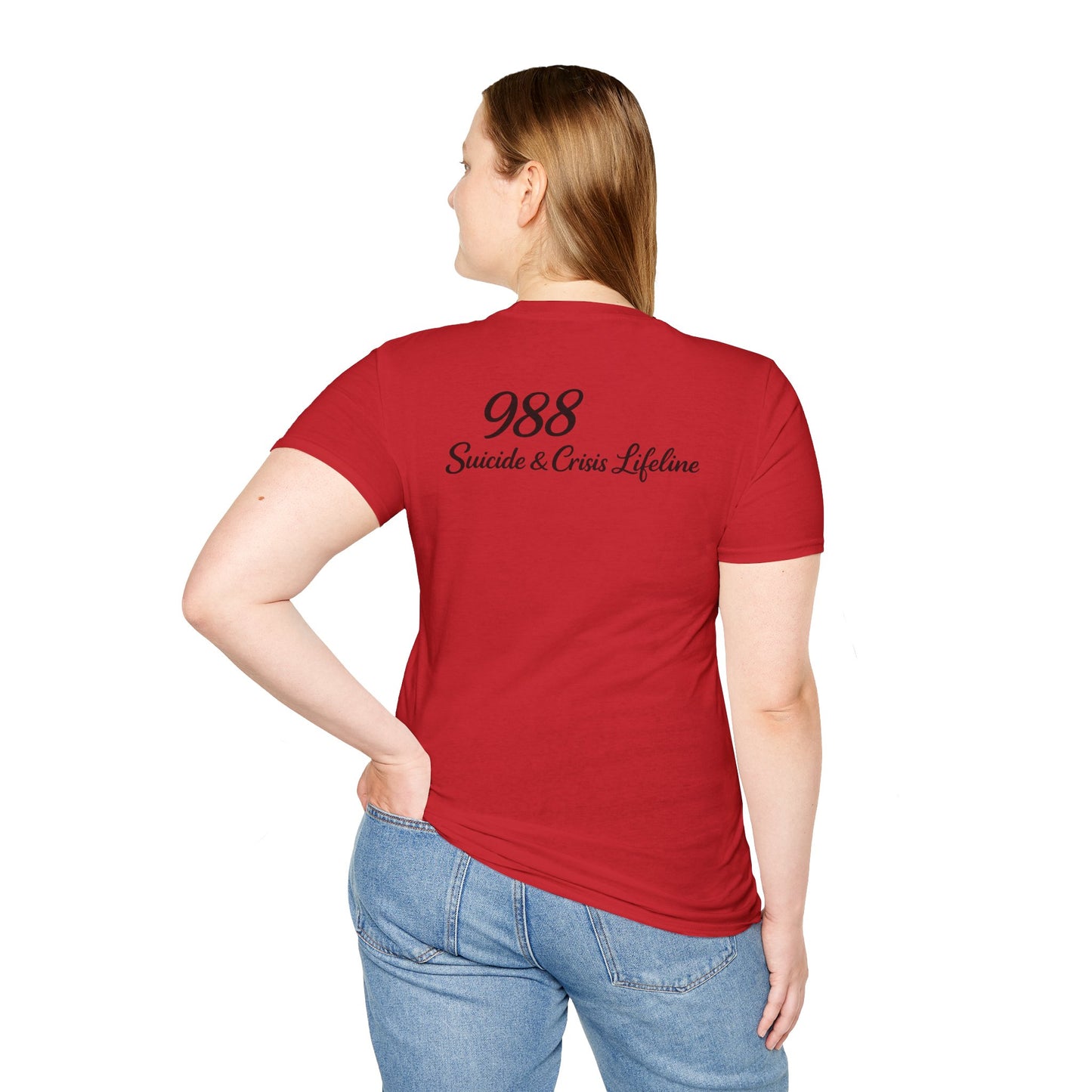Stay. T-Shirt — 988 Suicide & Crisis Lifeline Awareness Tee