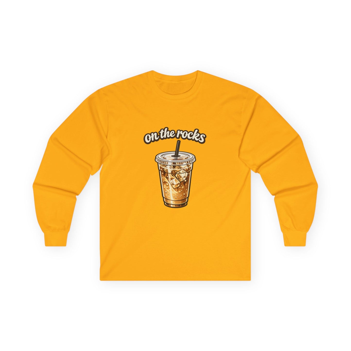 Unisex Long Sleeve Coffe "On the Rocks" Tee