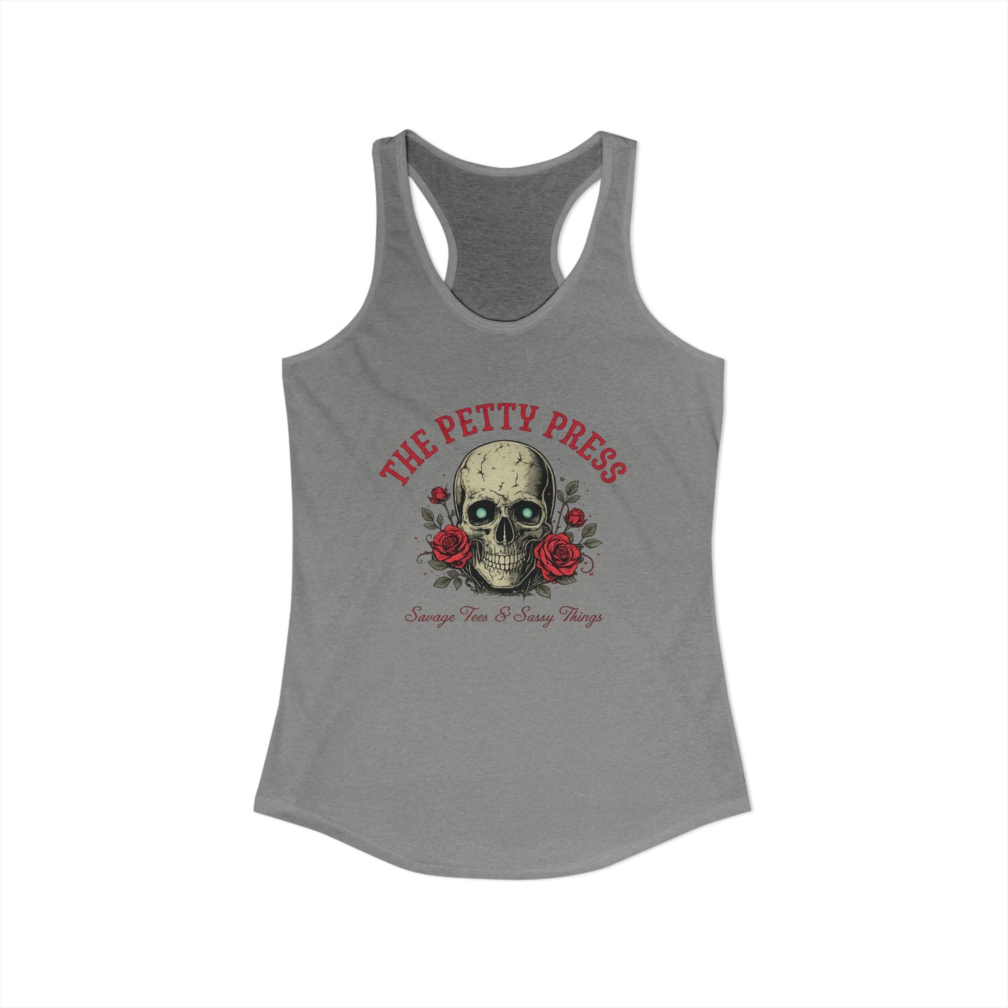 Skull & Roses Racerback Tank — Petty Press Merch