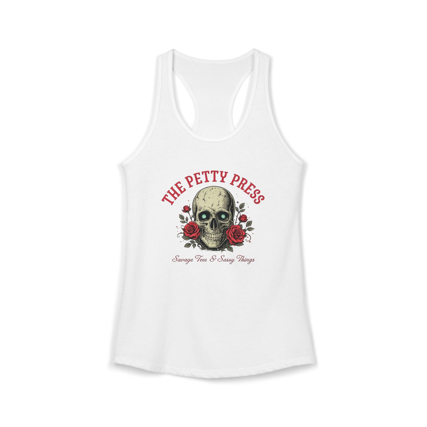 Skull & Roses Racerback Tank — Petty Press Merch