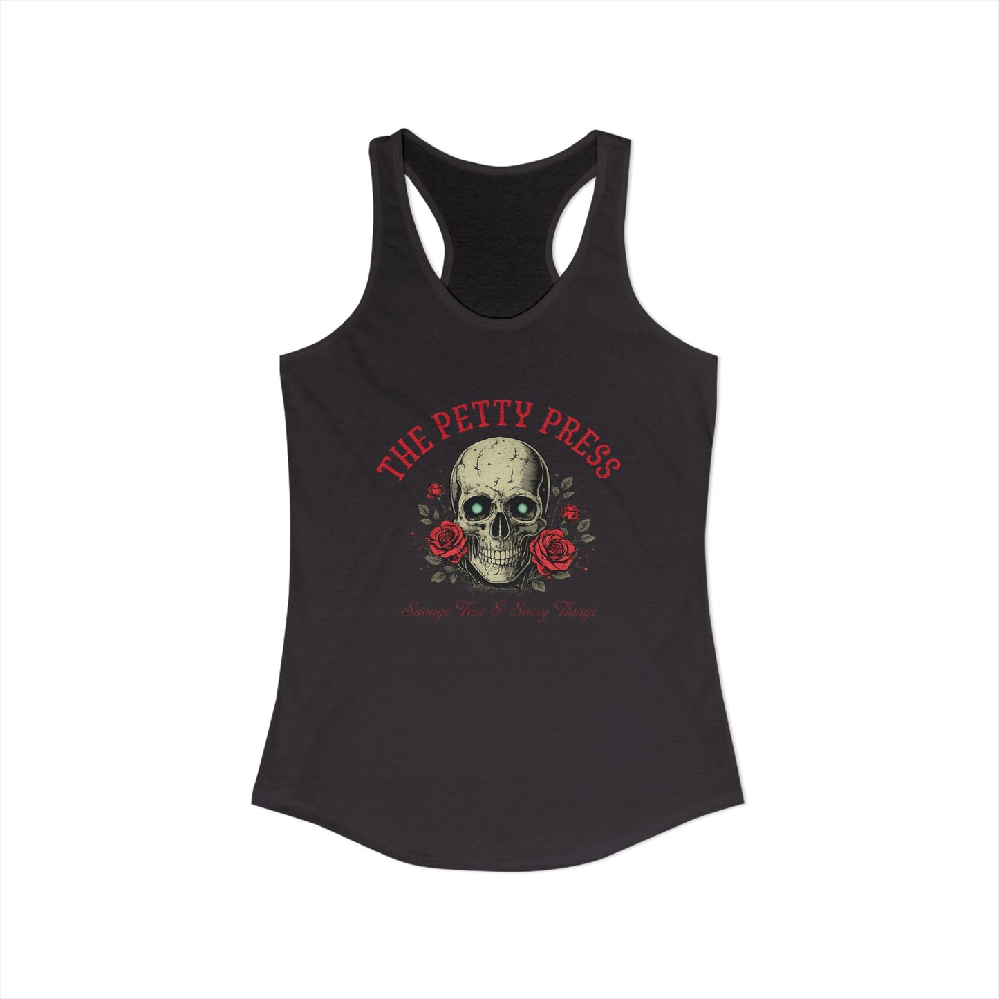 Skull & Roses Racerback Tank — Petty Press Merch