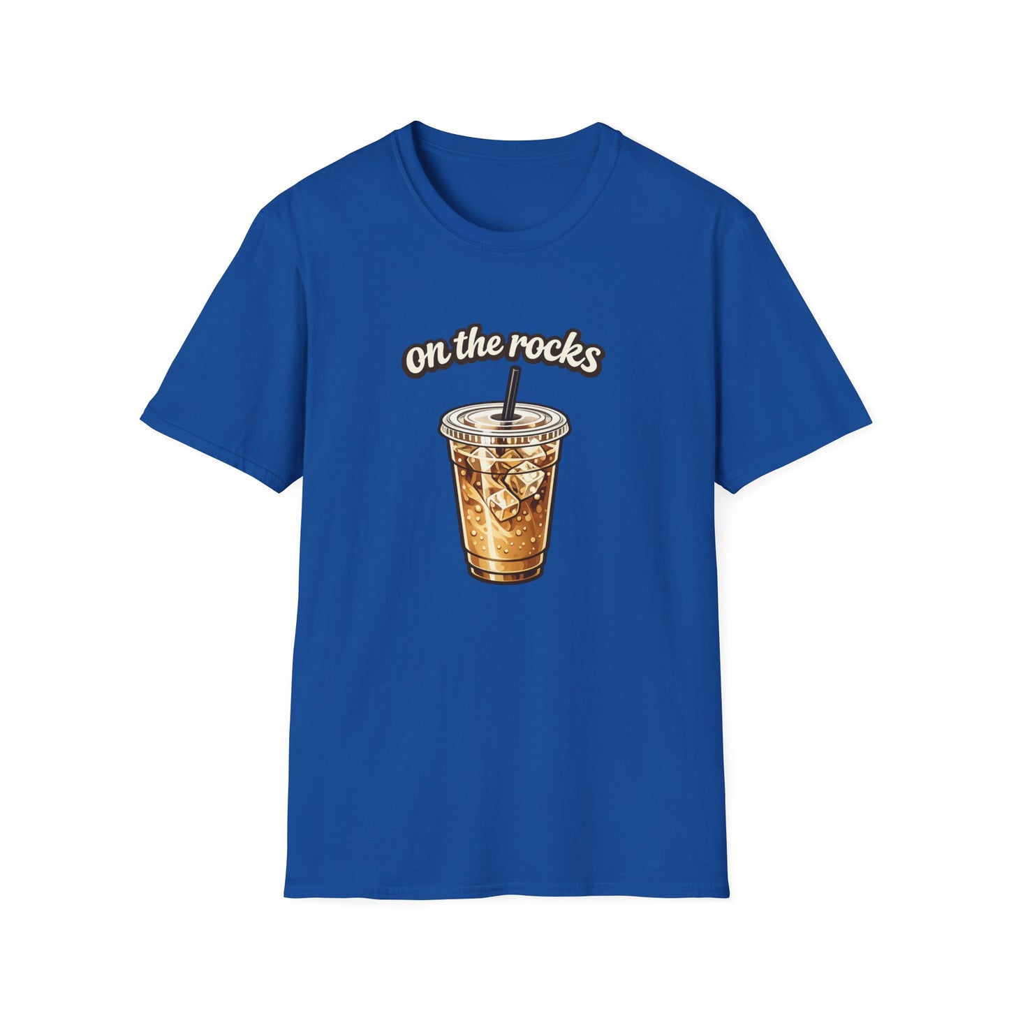 Iced Coffee "On the Rocks" T-Shirt - Coffee Lover Graphic Tee