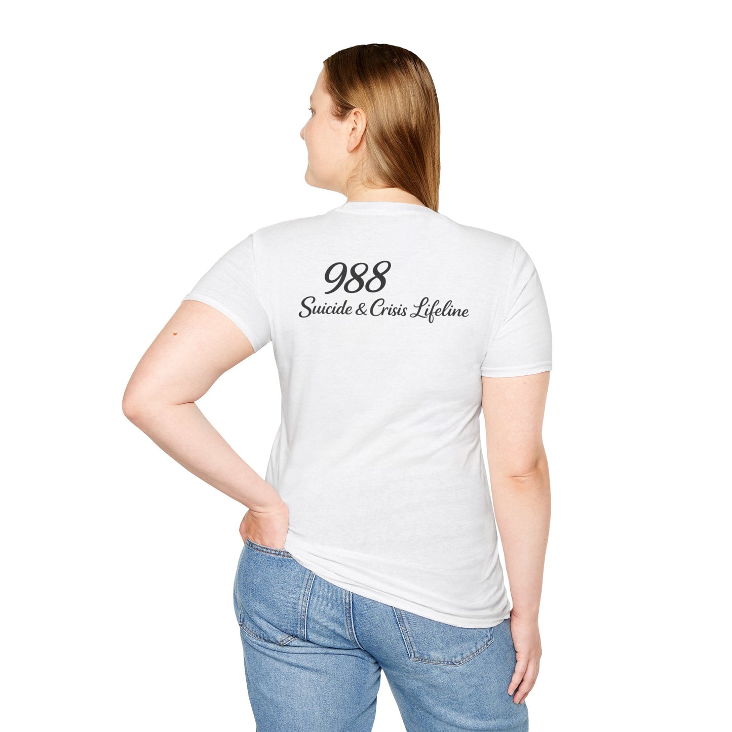 Stay. T-Shirt — 988 Suicide & Crisis Lifeline Awareness Tee