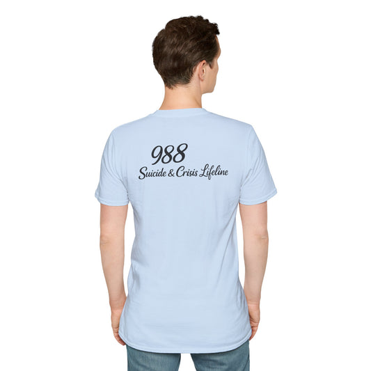 Stay. T-Shirt — 988 Suicide & Crisis Lifeline Awareness Tee