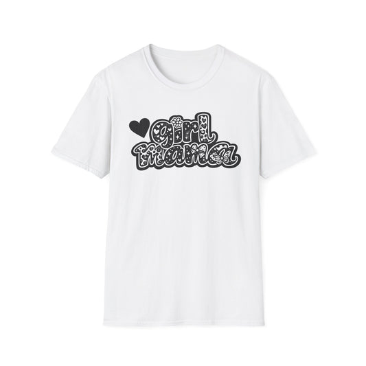 Girl Mama T-Shirt — Retro Heart ‘Girl Mama’ Graphic Tee for Moms