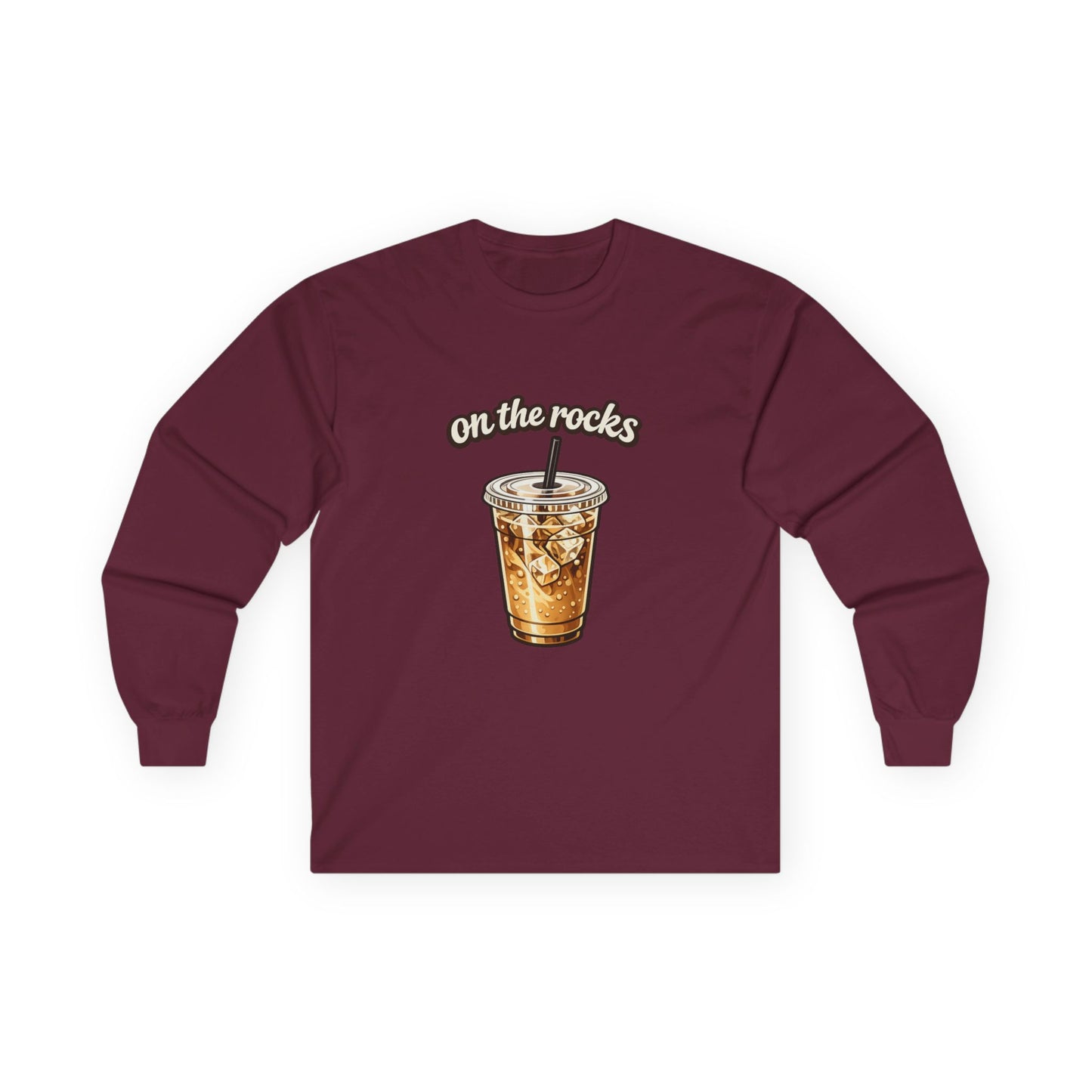 Unisex Long Sleeve Coffe "On the Rocks" Tee
