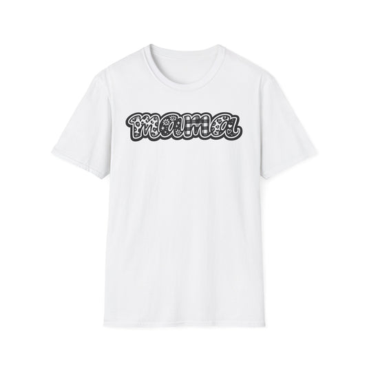 Mama Retro Bubble Text T-Shirt – Vintage Script Mothers Day Tee