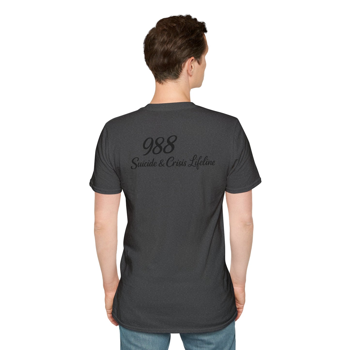 Stay. T-Shirt — 988 Suicide & Crisis Lifeline Awareness Tee