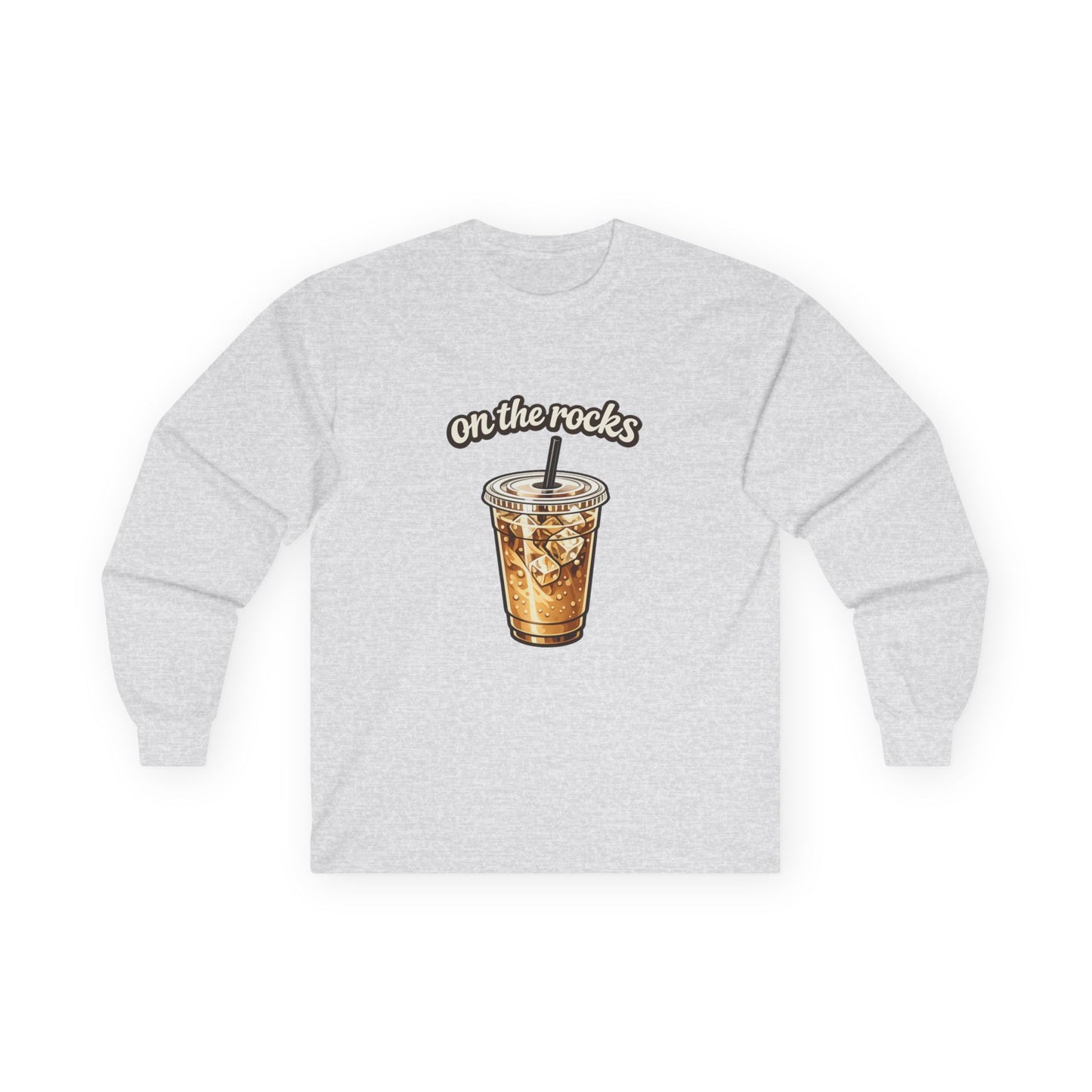 Unisex Long Sleeve Coffe "On the Rocks" Tee