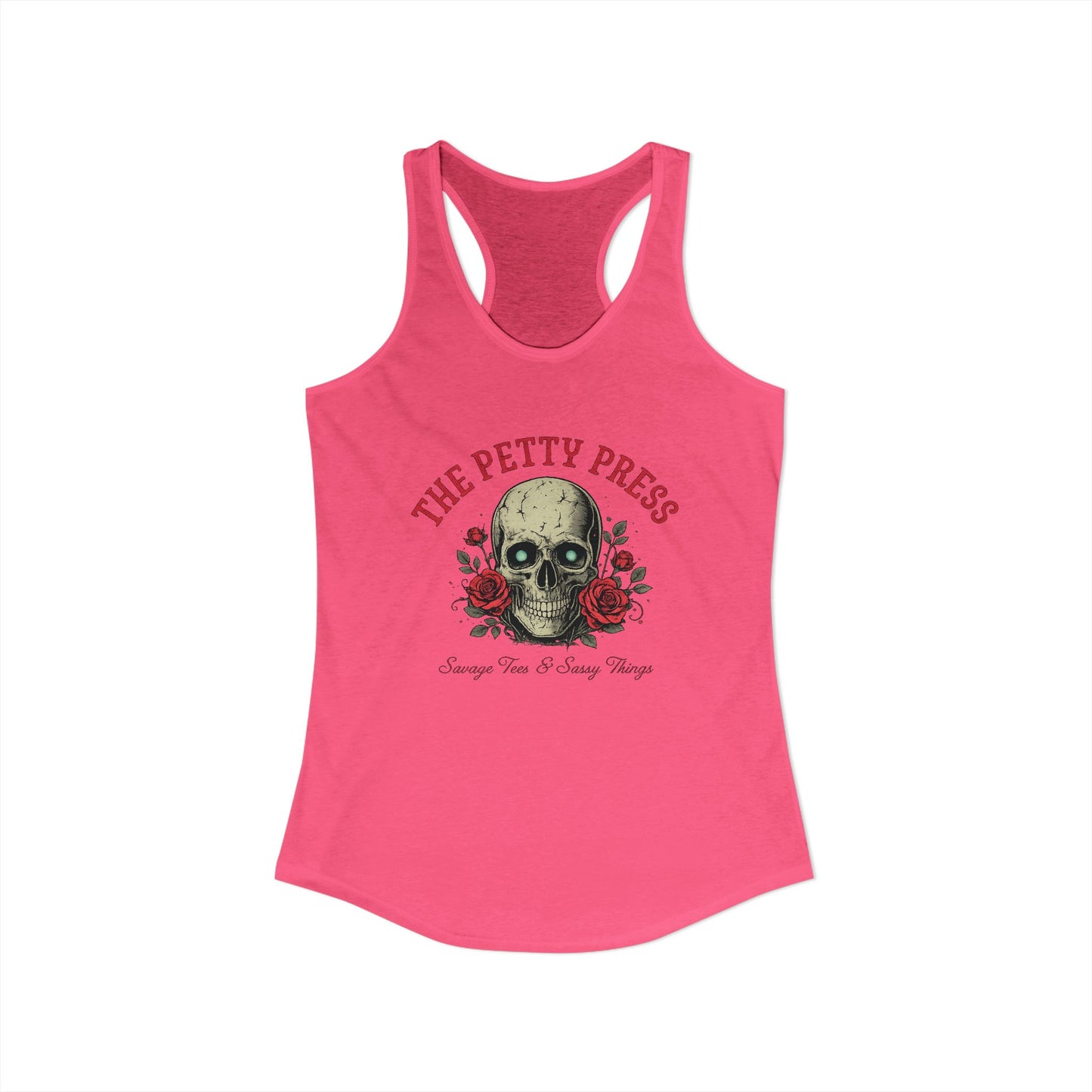 Skull & Roses Racerback Tank — Petty Press Merch
