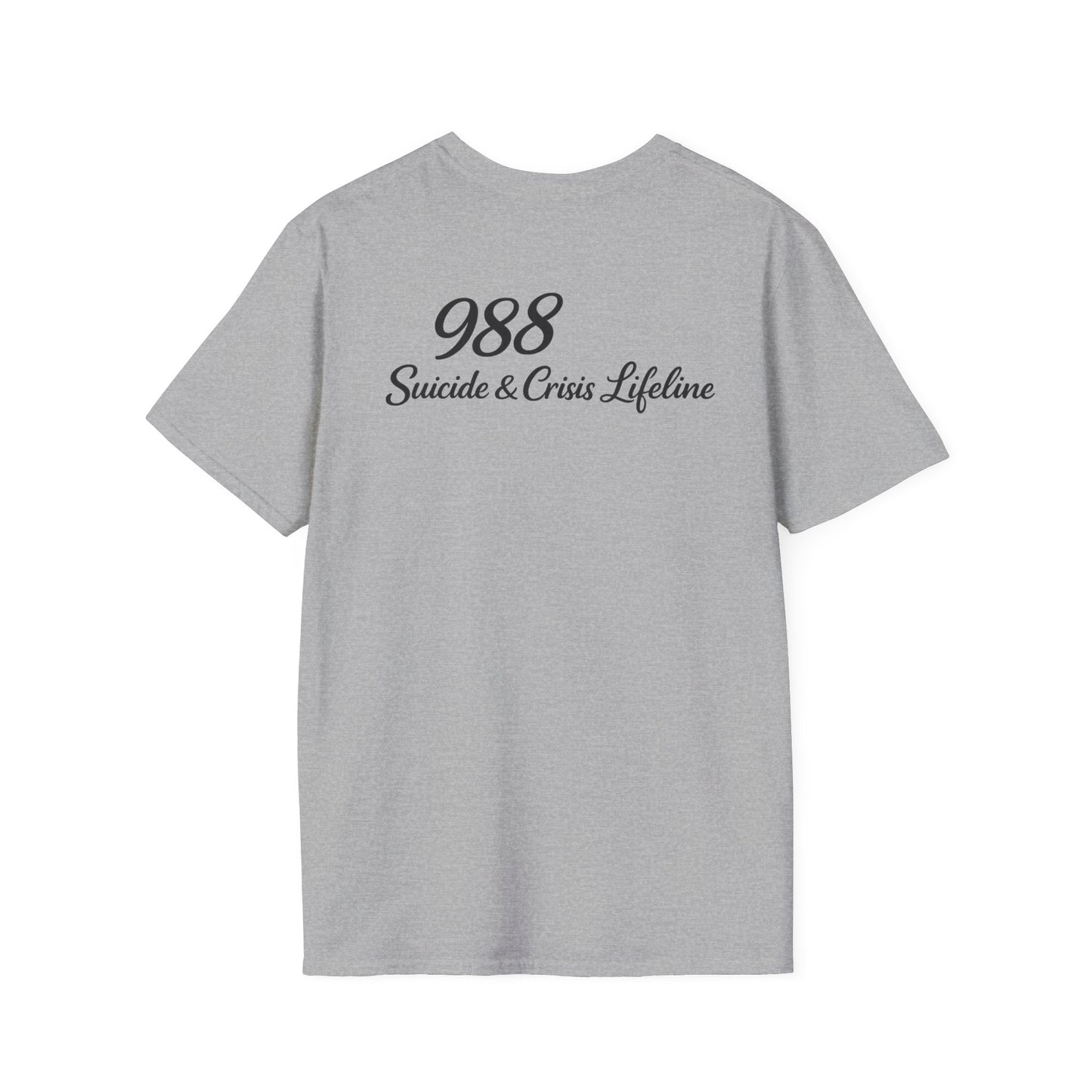 Stay. T-Shirt — 988 Suicide & Crisis Lifeline Awareness Tee
