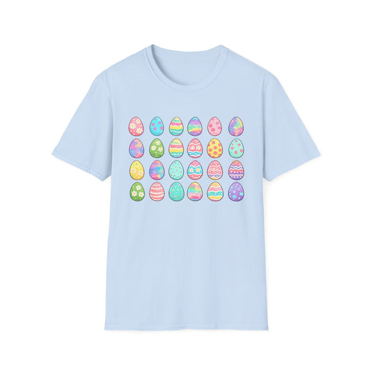Easter Pastel Eggs T-Shirt — Cute Colorful Easter Egg Pattern Tee