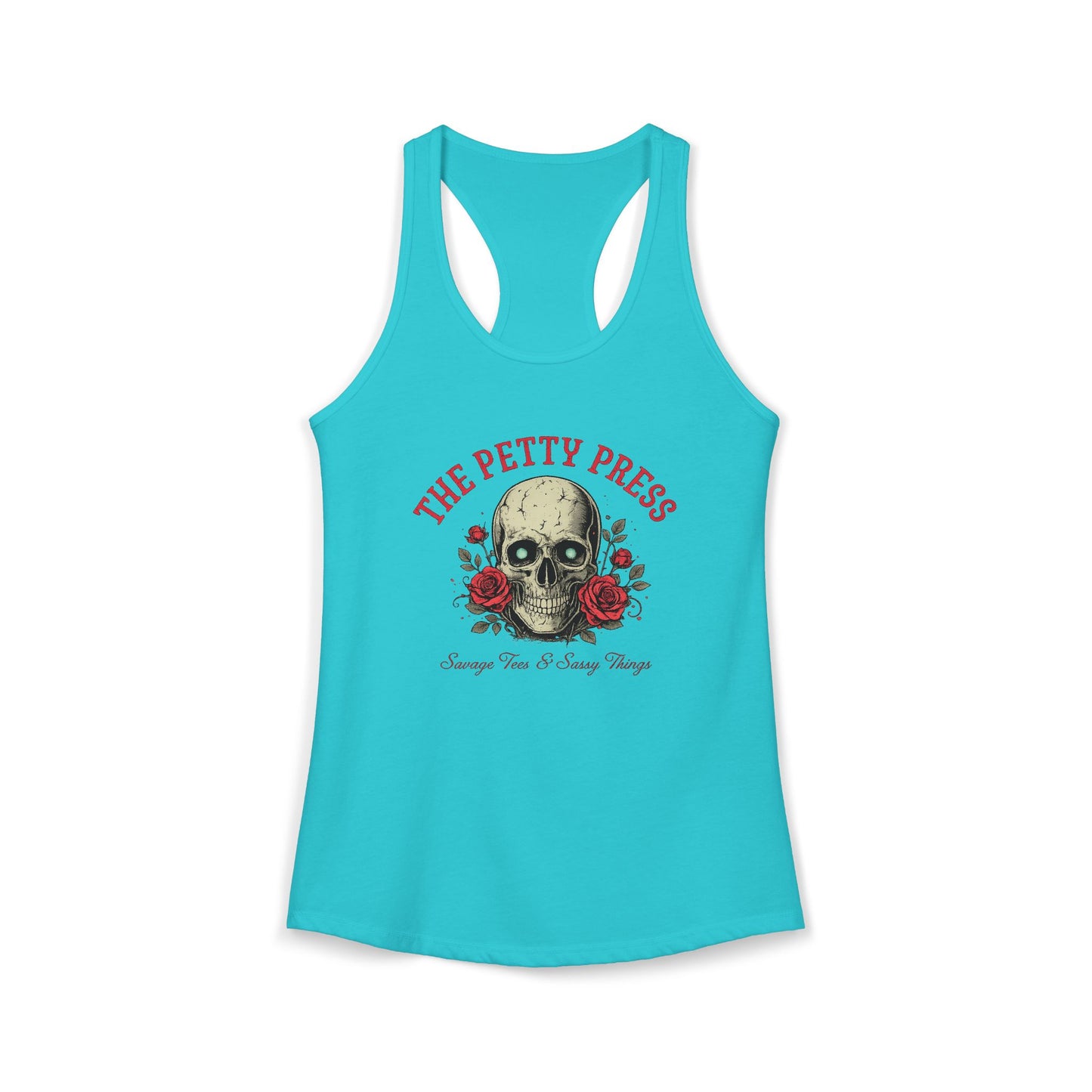 Skull & Roses Racerback Tank — Petty Press Merch