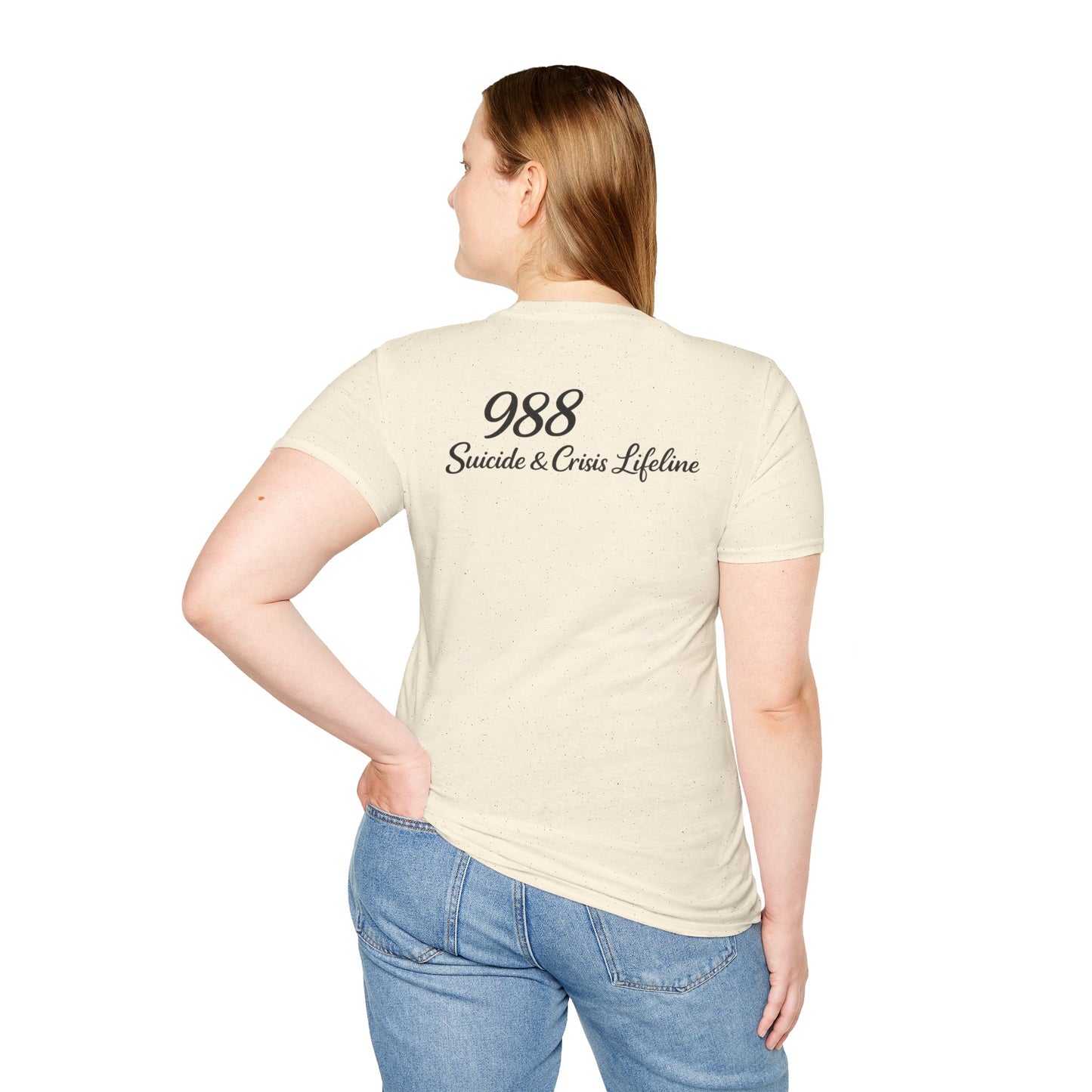 Stay. T-Shirt — 988 Suicide & Crisis Lifeline Awareness Tee