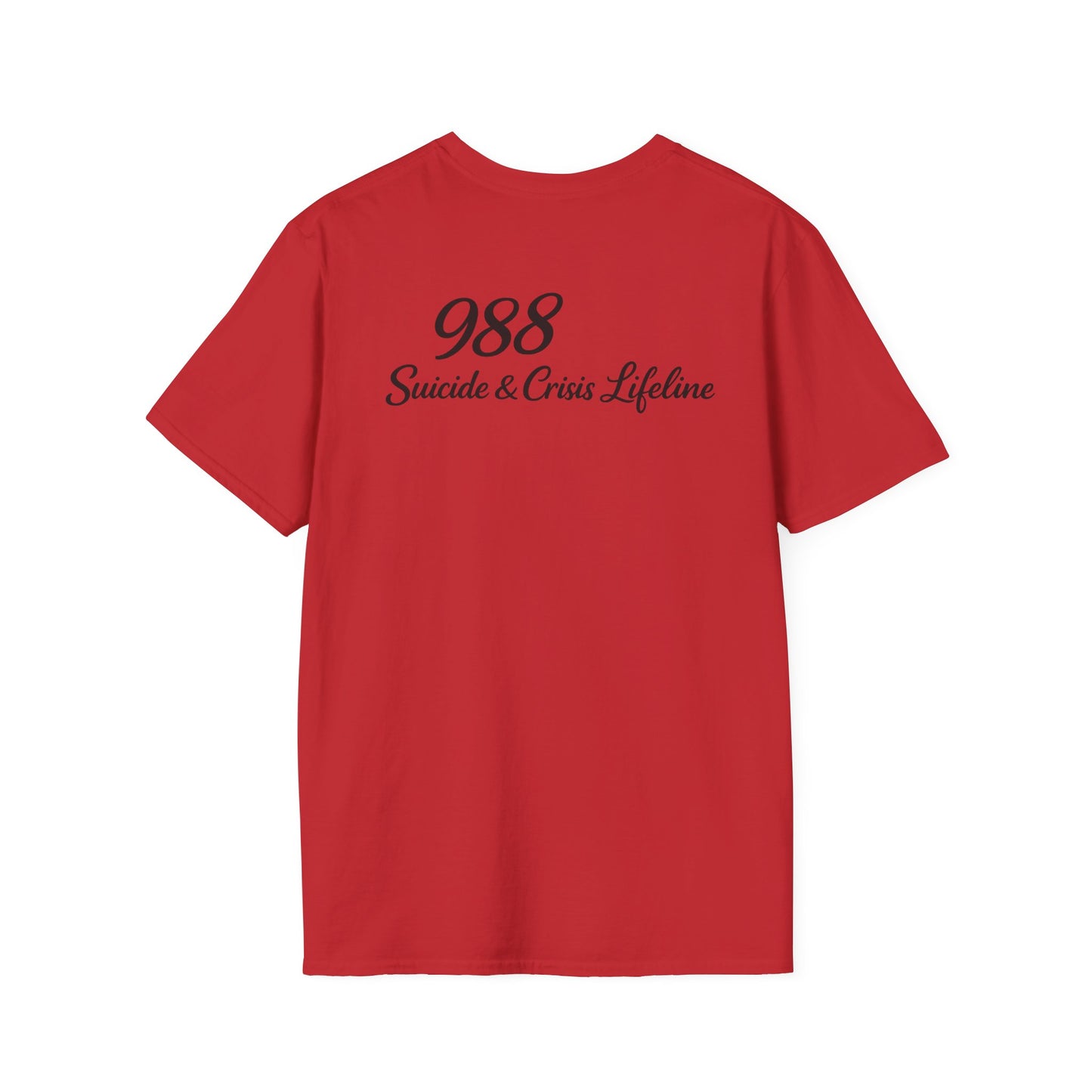 Stay. T-Shirt — 988 Suicide & Crisis Lifeline Awareness Tee