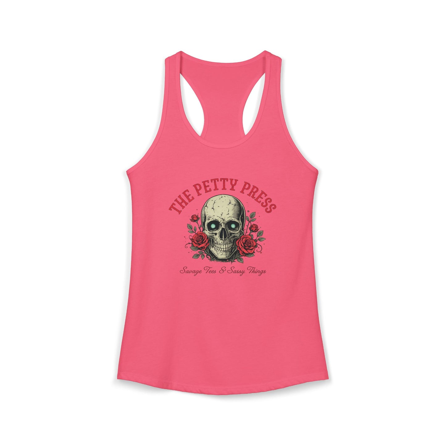 Skull & Roses Racerback Tank — Petty Press Merch