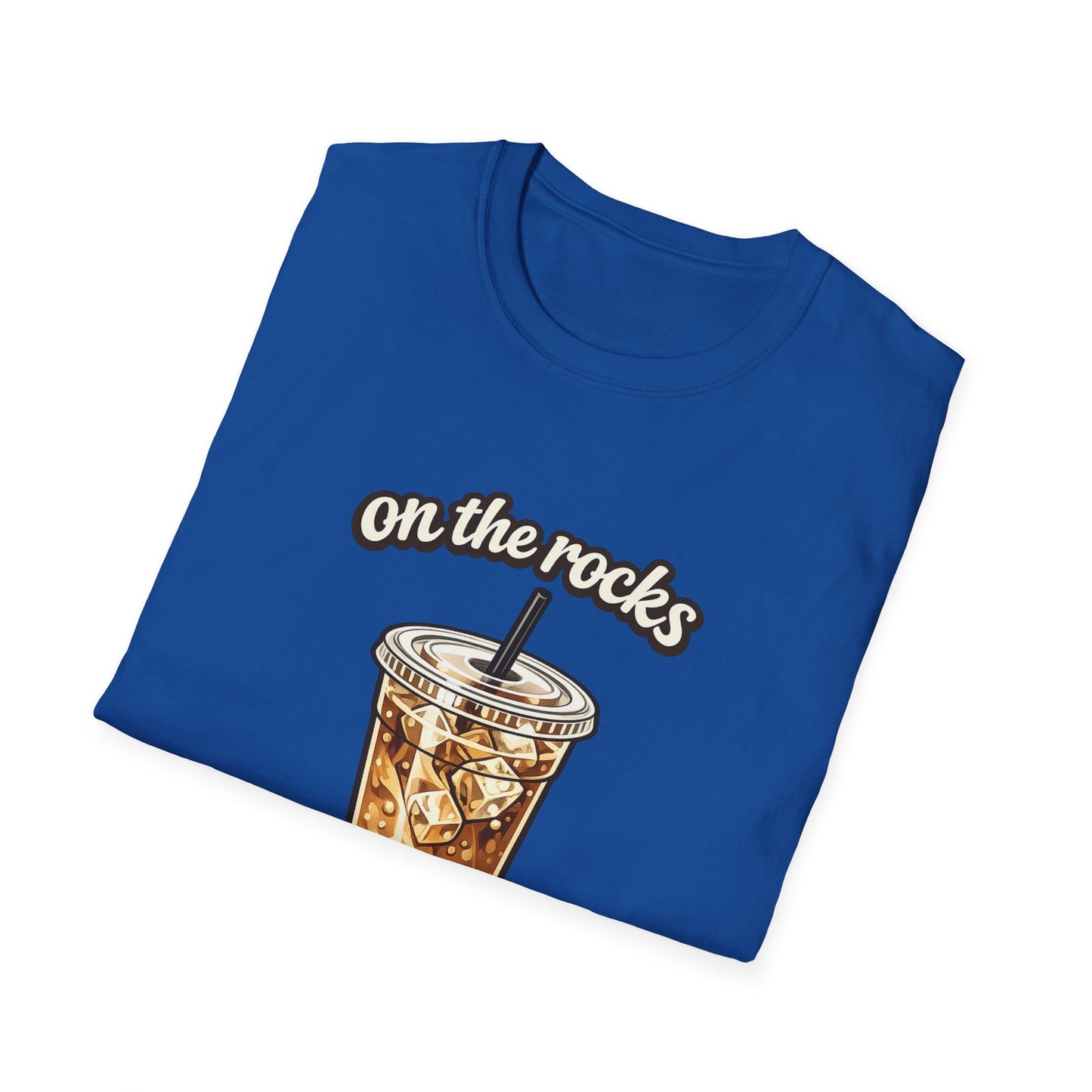 Iced Coffee "On the Rocks" T-Shirt - Coffee Lover Graphic Tee