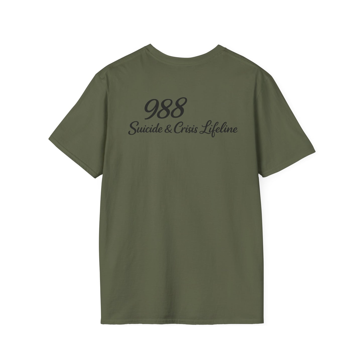 Stay. T-Shirt — 988 Suicide & Crisis Lifeline Awareness Tee