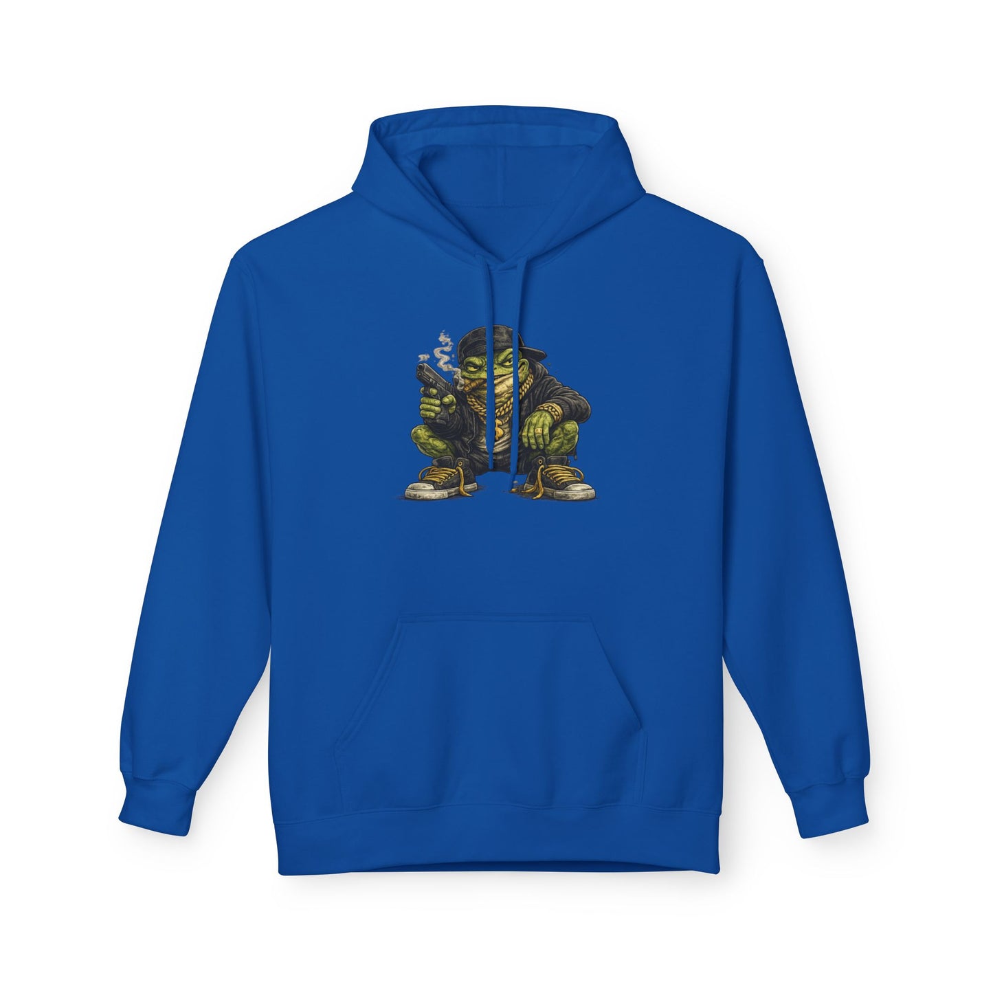 Hoodie — Retro Gangster Frog Graphic Hoodie