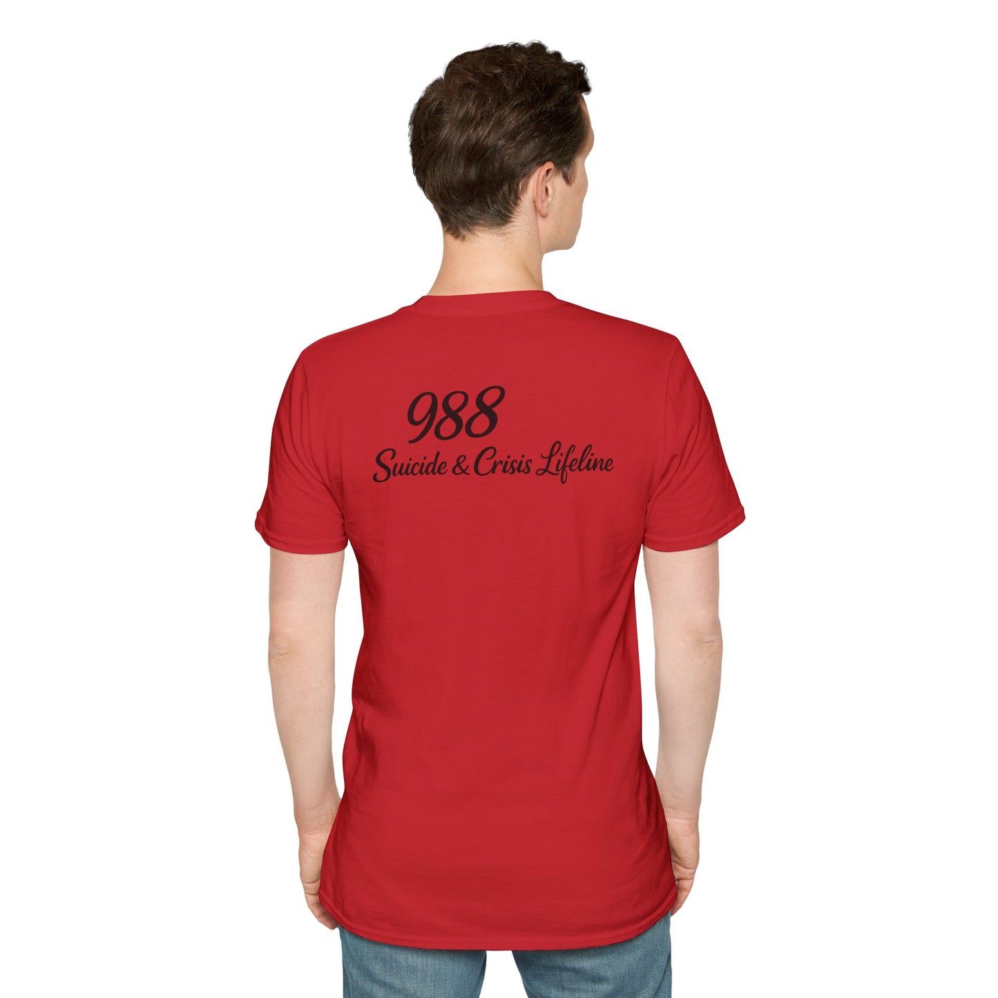 Stay. T-Shirt — 988 Suicide & Crisis Lifeline Awareness Tee