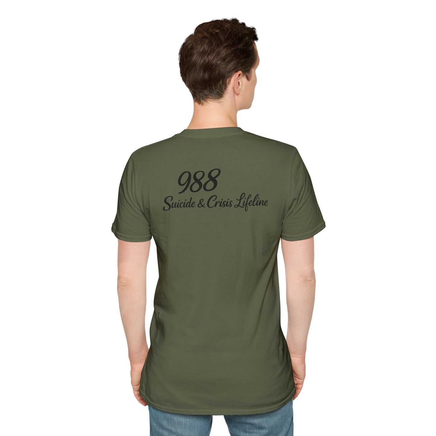 Stay. T-Shirt — 988 Suicide & Crisis Lifeline Awareness Tee