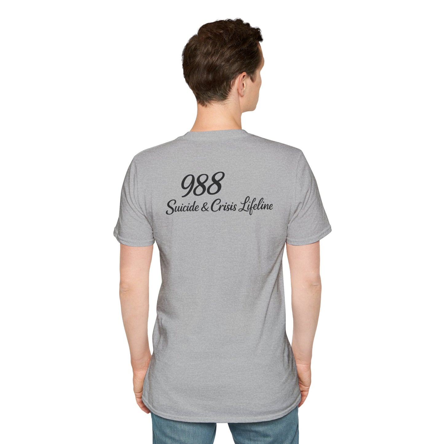 Stay. T-Shirt — 988 Suicide & Crisis Lifeline Awareness Tee