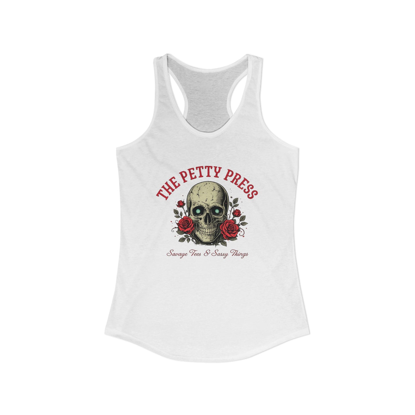 Skull & Roses Racerback Tank — Petty Press Merch