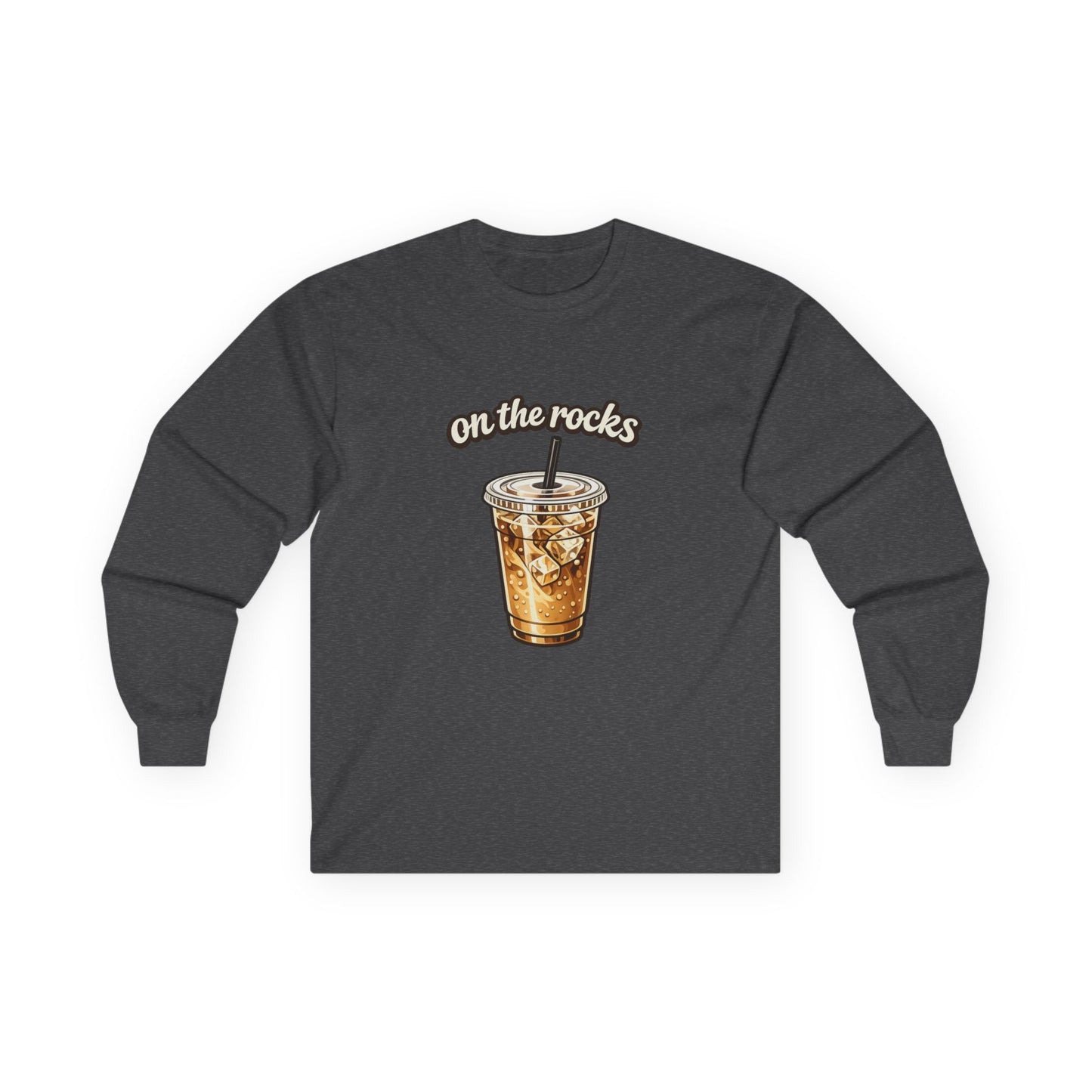 Unisex Long Sleeve Coffe "On the Rocks" Tee