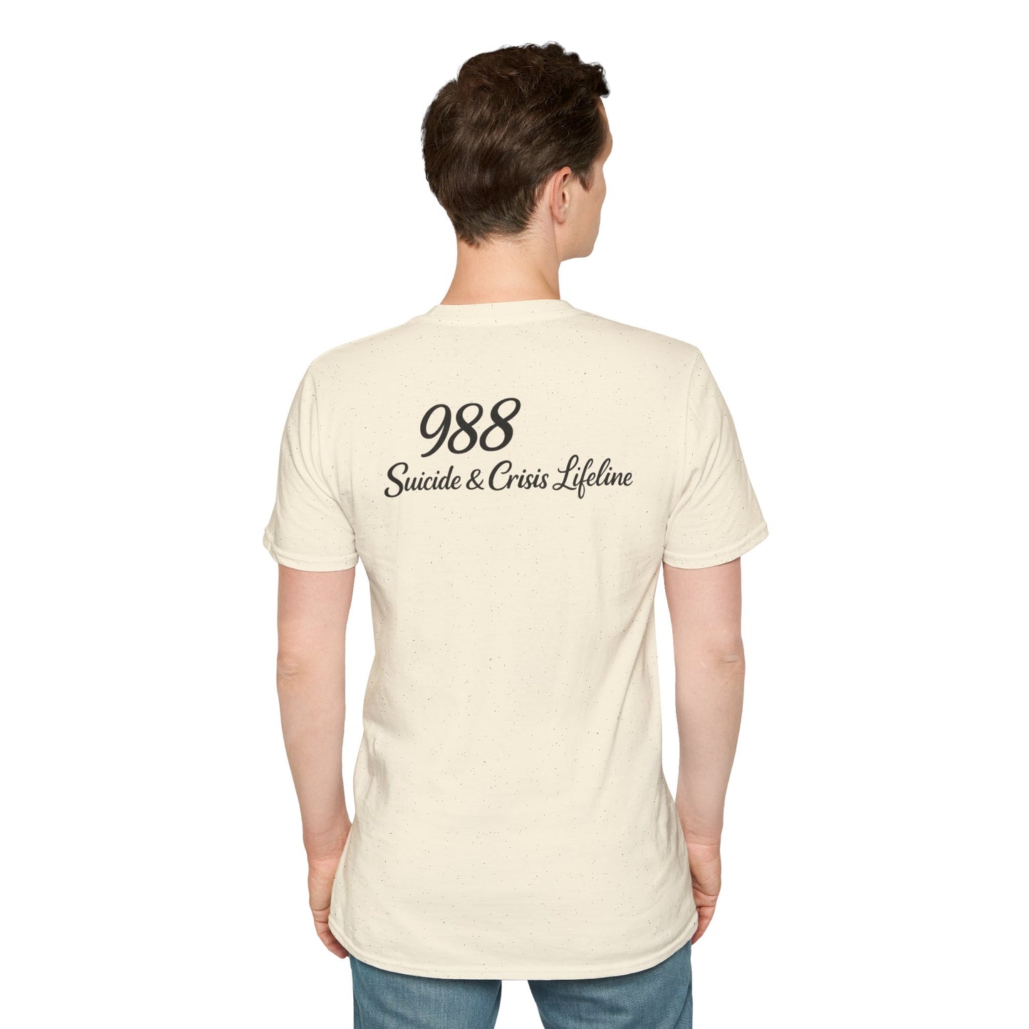 Stay. T-Shirt — 988 Suicide & Crisis Lifeline Awareness Tee