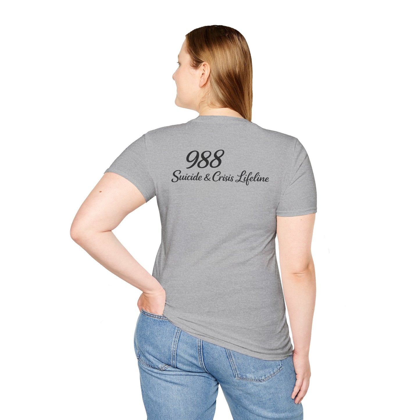 Stay. T-Shirt — 988 Suicide & Crisis Lifeline Awareness Tee