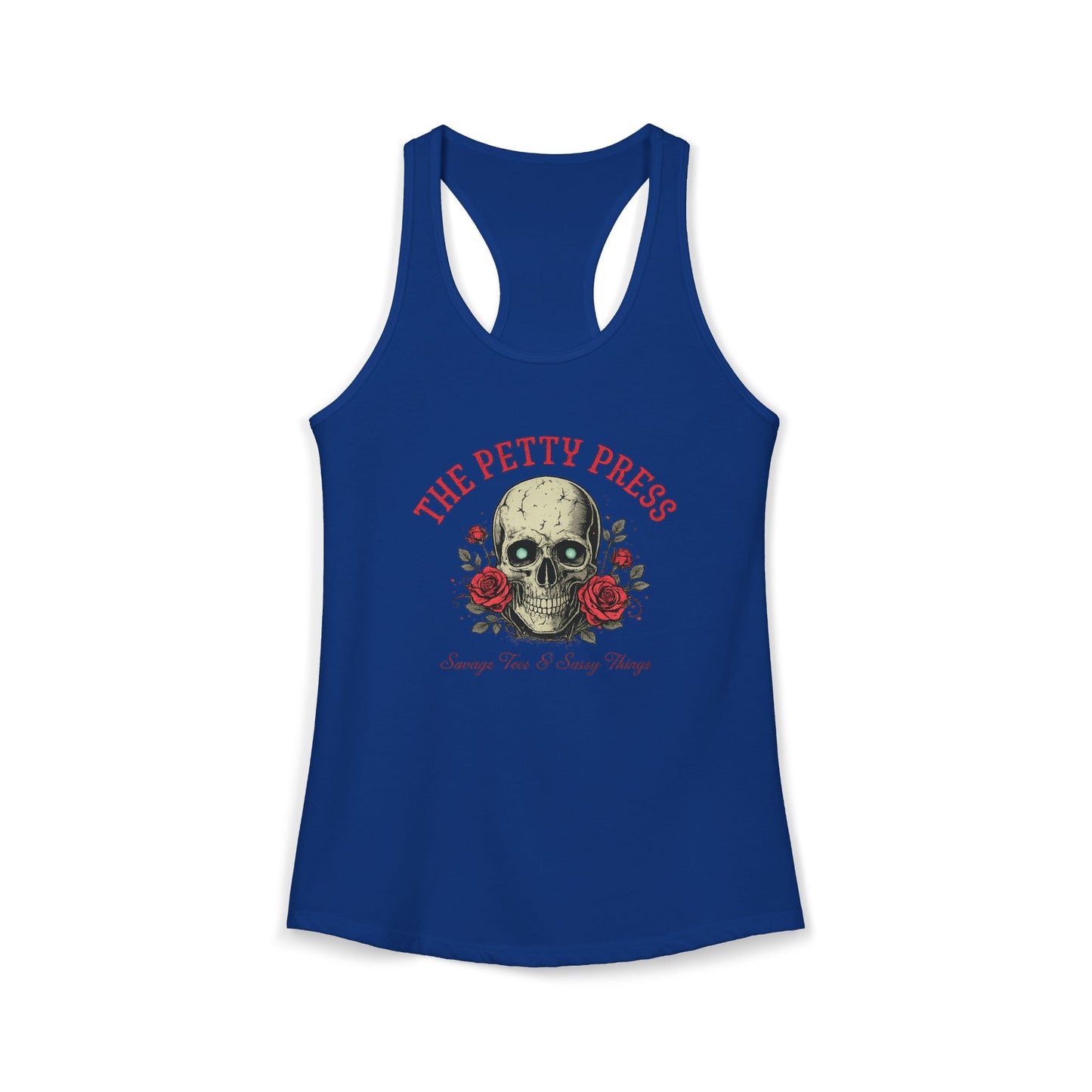 Skull & Roses Racerback Tank — Petty Press Merch