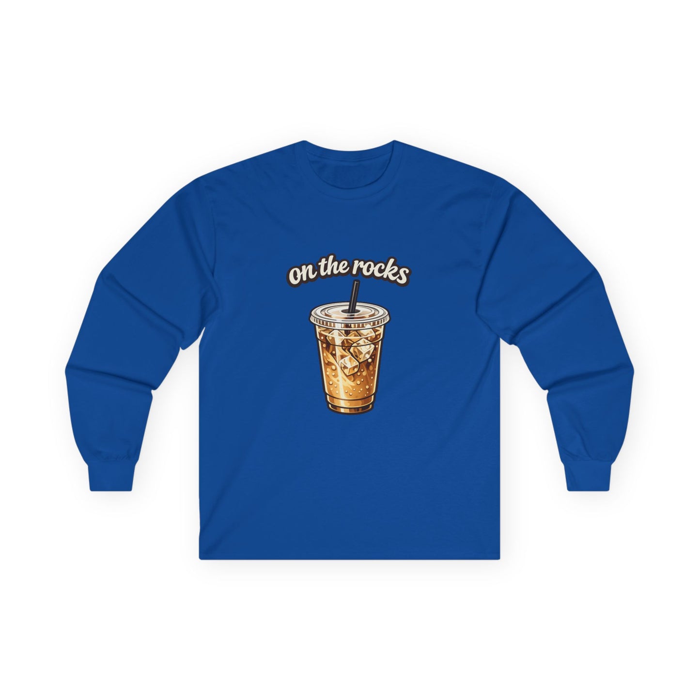 Unisex Long Sleeve Coffe "On the Rocks" Tee