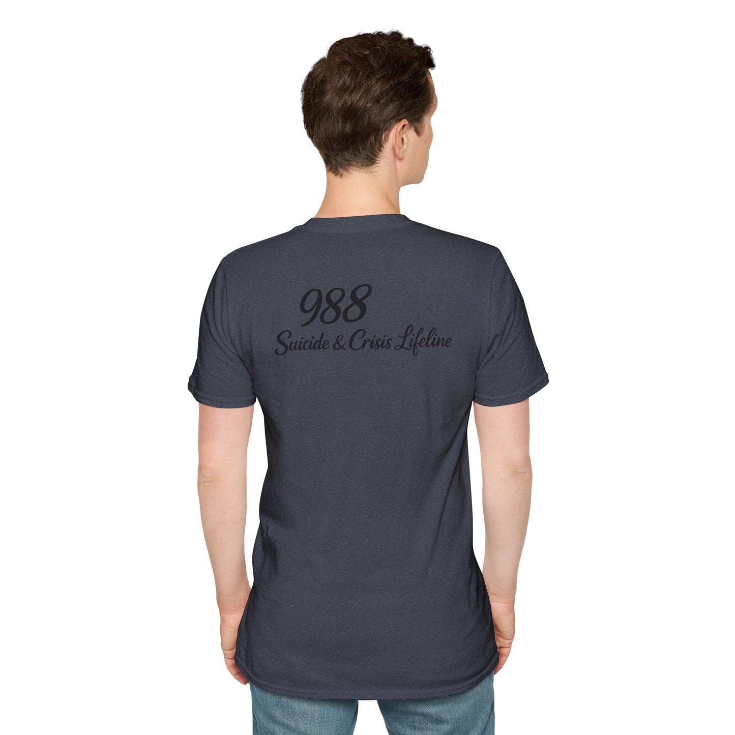 Stay. T-Shirt — 988 Suicide & Crisis Lifeline Awareness Tee