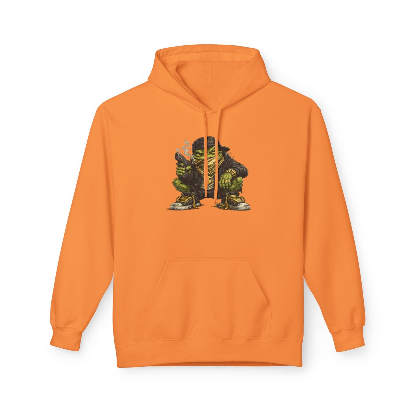 Hoodie — Retro Gangster Frog Graphic Hoodie