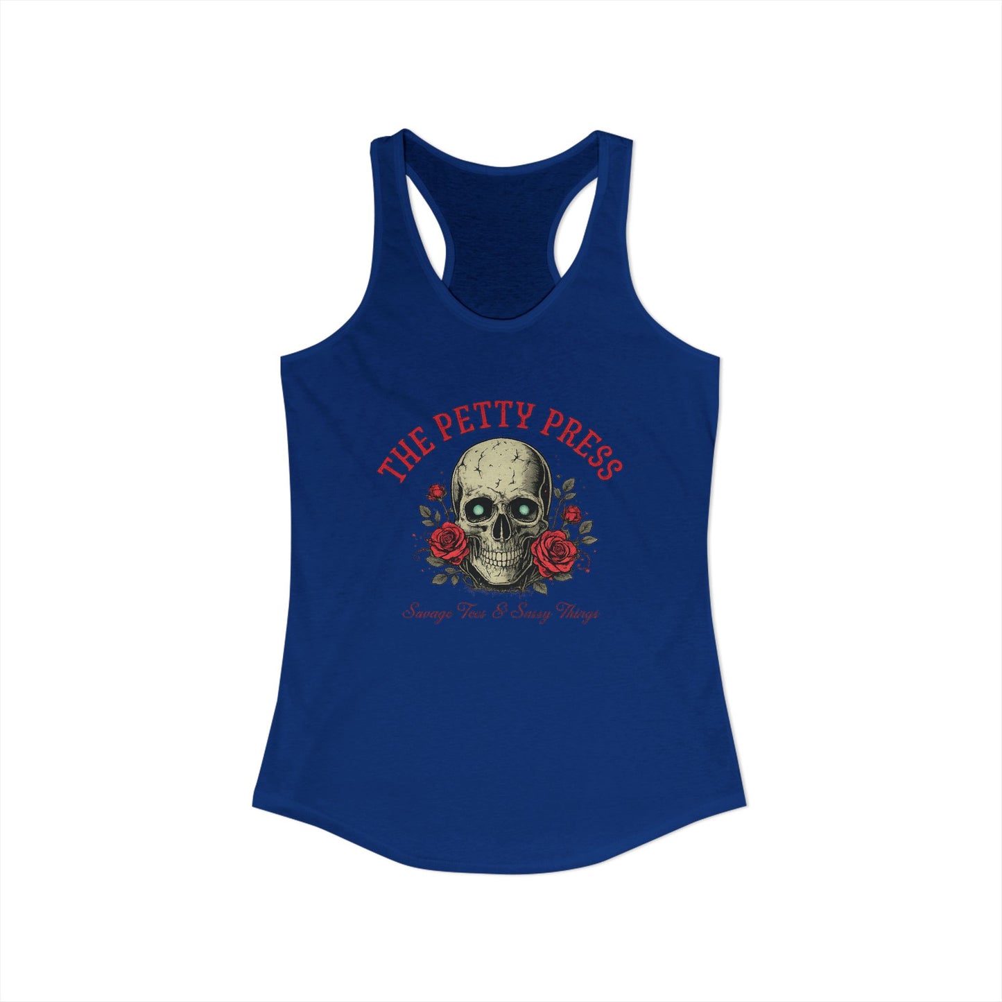 Skull & Roses Racerback Tank — Petty Press Merch