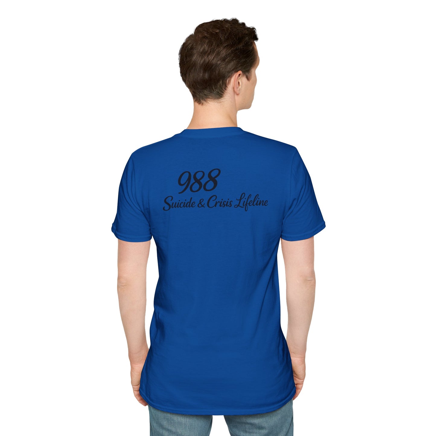 Stay. T-Shirt — 988 Suicide & Crisis Lifeline Awareness Tee