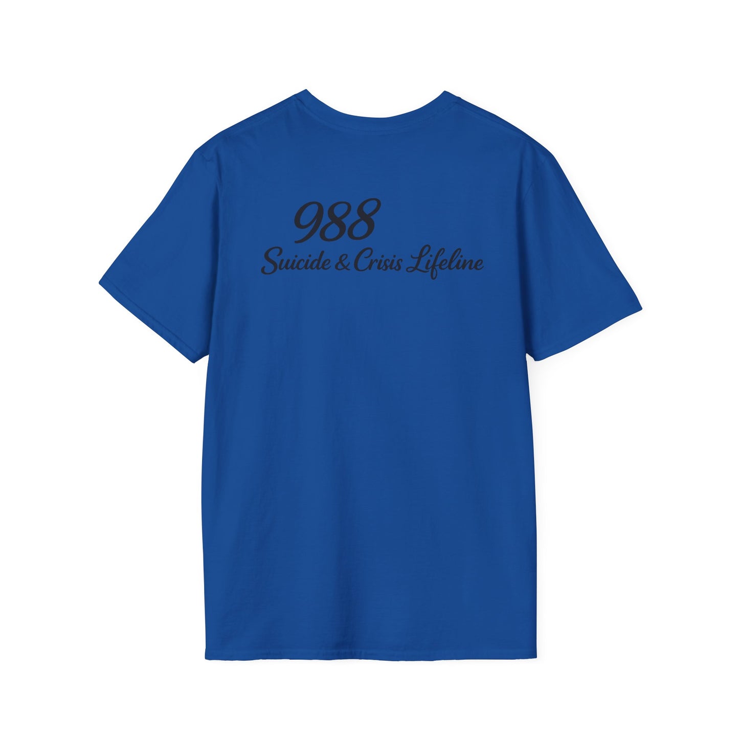 Stay. T-Shirt — 988 Suicide & Crisis Lifeline Awareness Tee