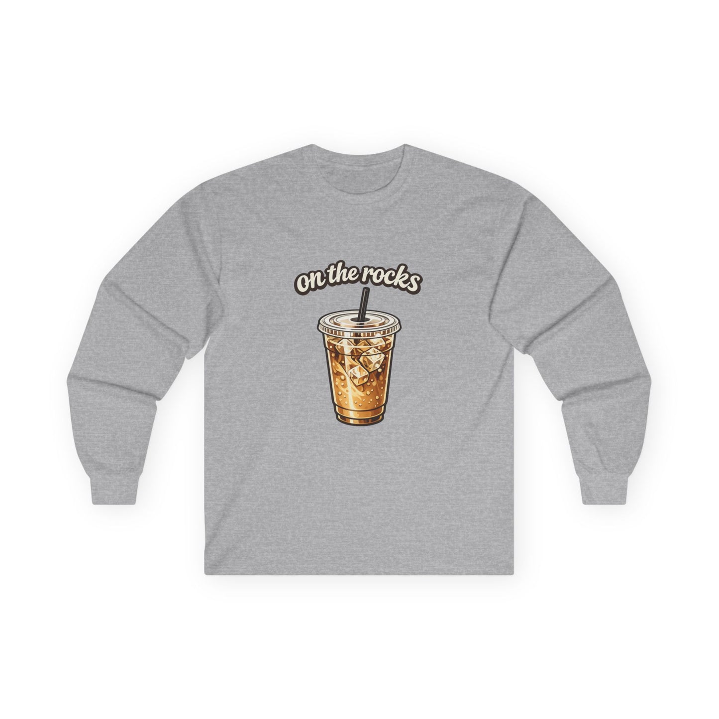 Unisex Long Sleeve Coffe "On the Rocks" Tee