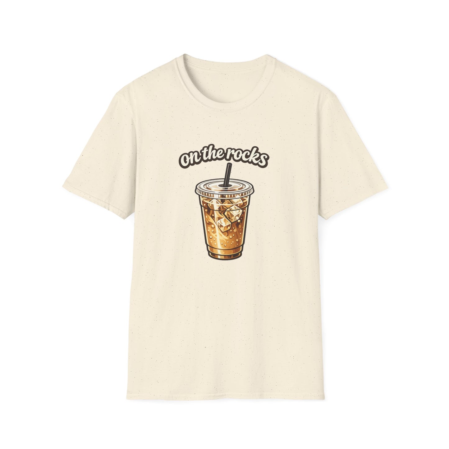 Iced Coffee "On the Rocks" T-Shirt - Coffee Lover Graphic Tee