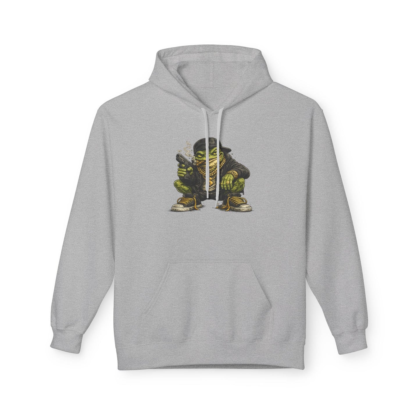 Hoodie — Retro Gangster Frog Graphic Hoodie