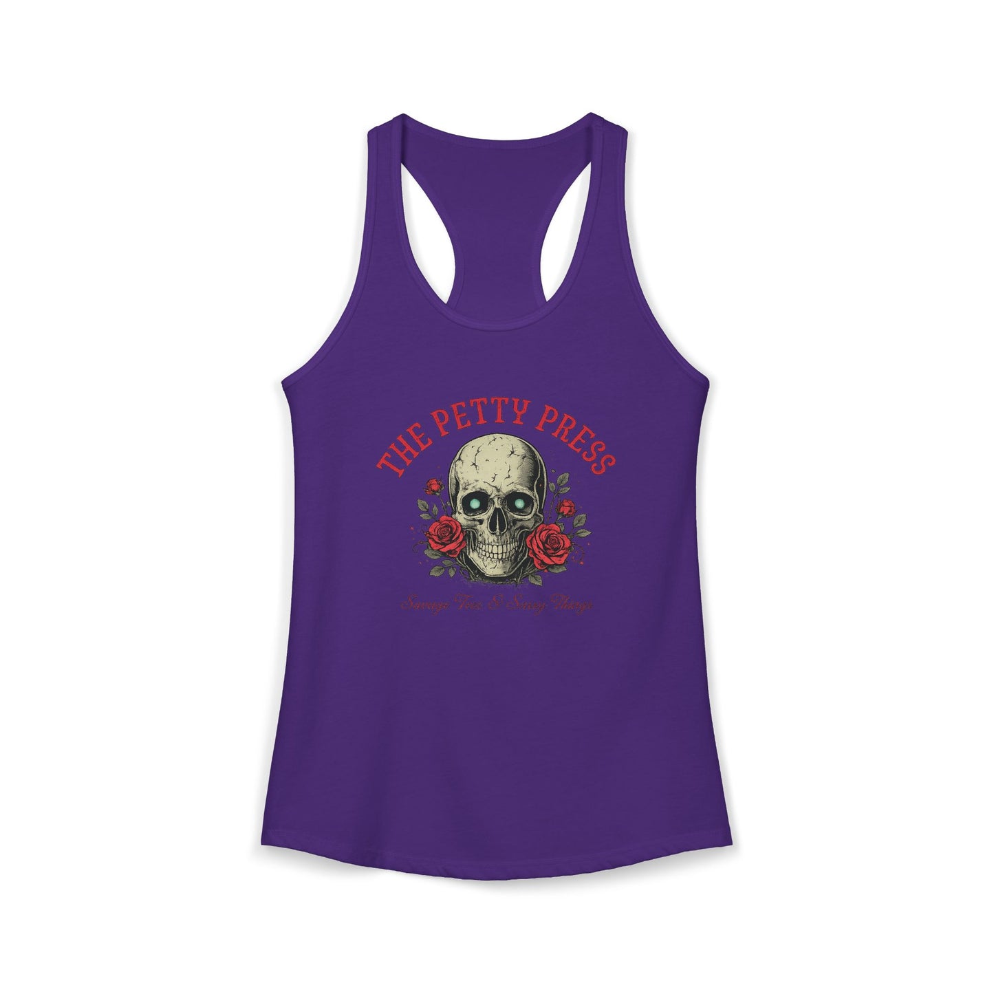 Skull & Roses Racerback Tank — Petty Press Merch