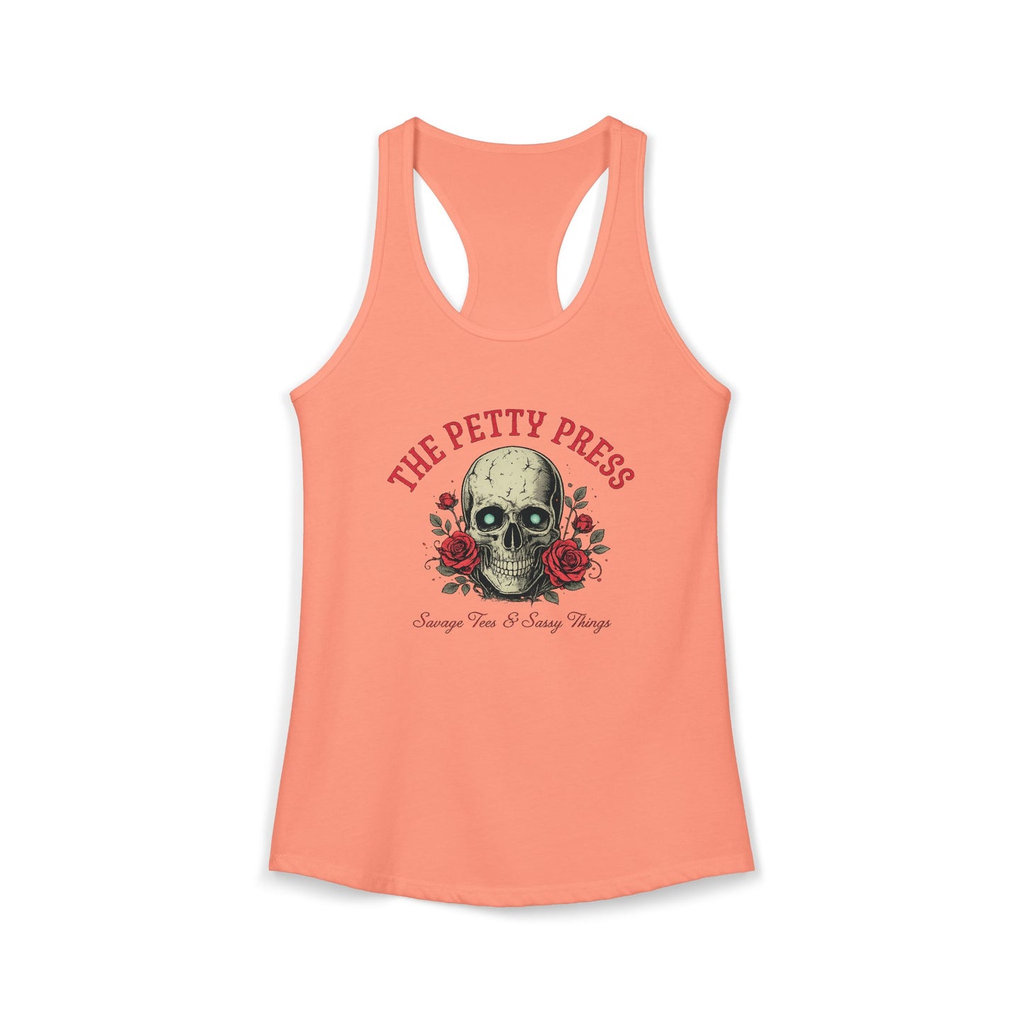Skull & Roses Racerback Tank — Petty Press Merch
