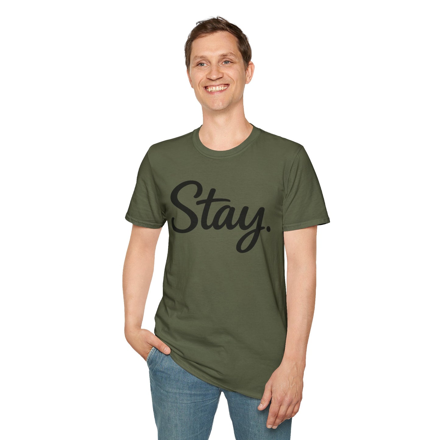Stay. T-Shirt — 988 Suicide & Crisis Lifeline Awareness Tee
