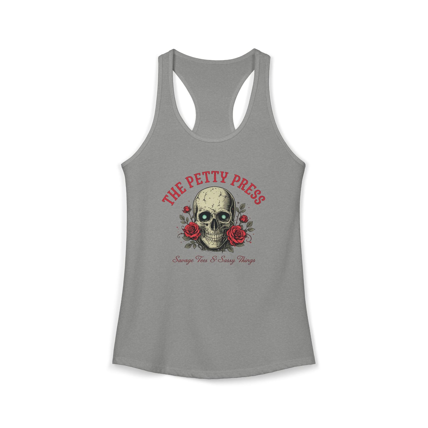 Skull & Roses Racerback Tank — Petty Press Merch