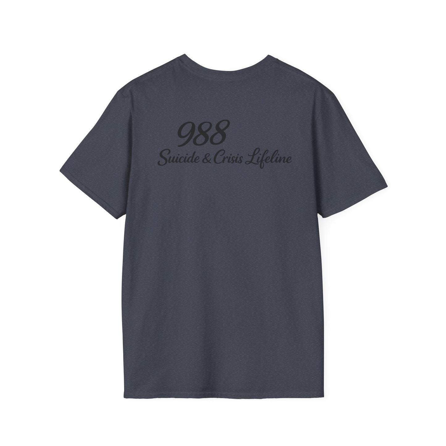Stay. T-Shirt — 988 Suicide & Crisis Lifeline Awareness Tee