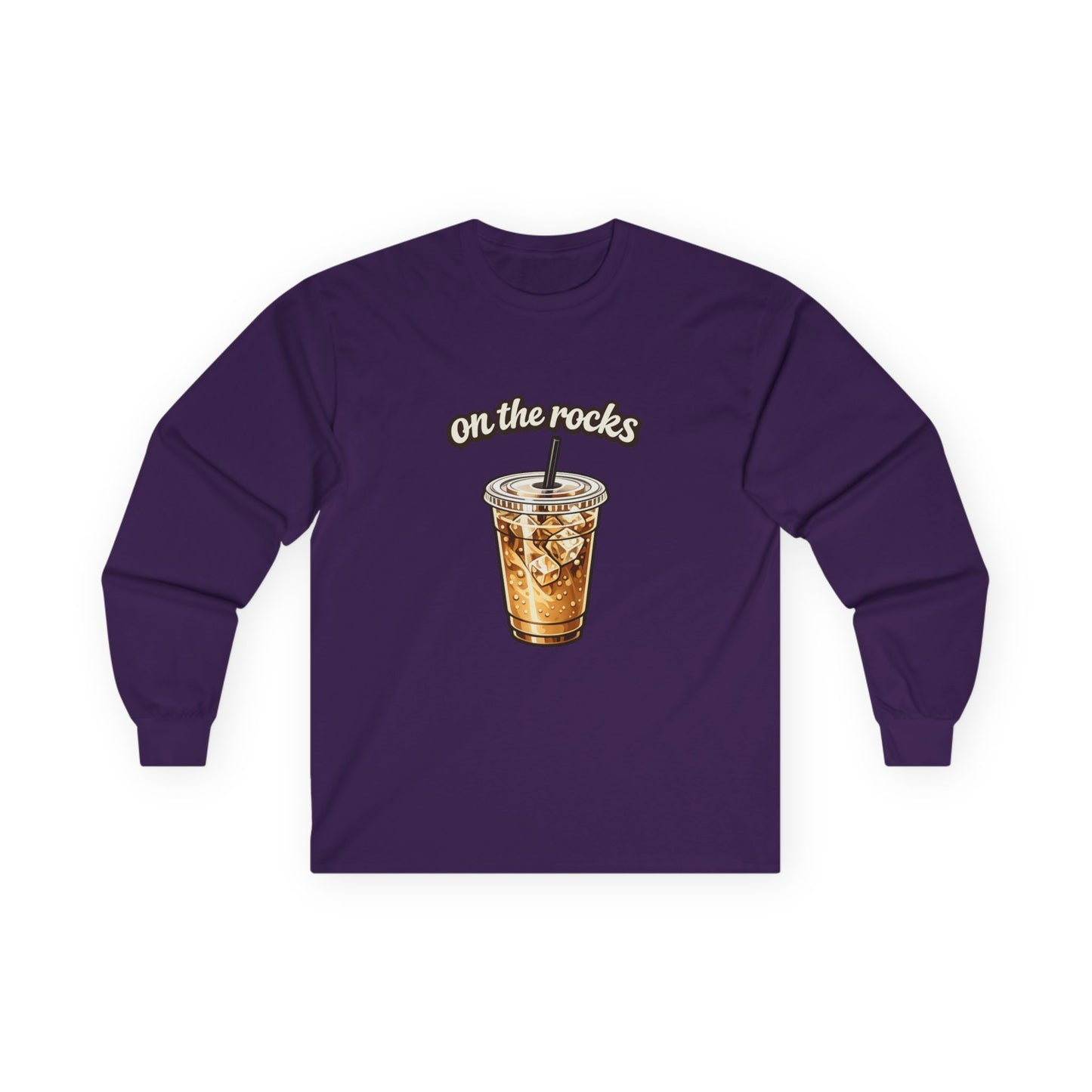 Unisex Long Sleeve Coffe "On the Rocks" Tee