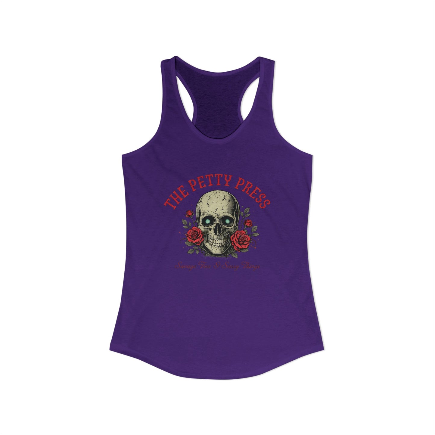 Skull & Roses Racerback Tank — Petty Press Merch